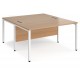 Maestro Bench Leg Back to Back 1600mm Deep Desk